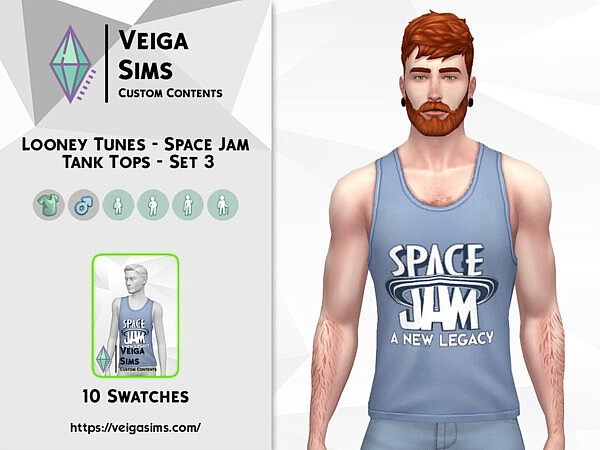Space Jam Tank Tops   Set 3 by  David Mtv from TSR
