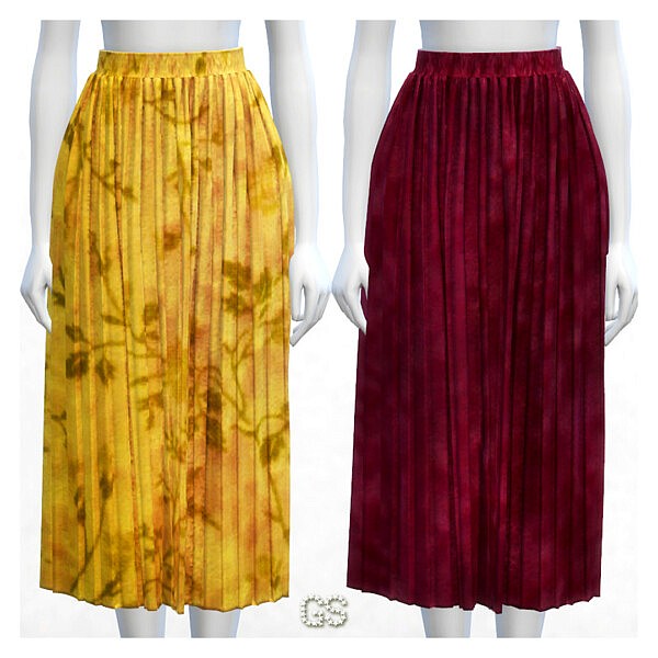 Pleated skirt from Guemara