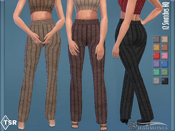 High rise Waist Knitting Pants by Harmonia from TSR