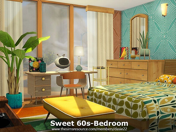 Sweet 60s Bedroom by dasie2 from TSR