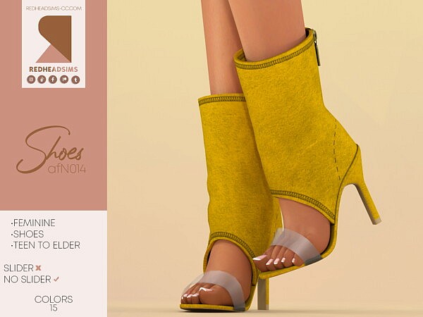 AF Shoes N014 from Red Head Sims