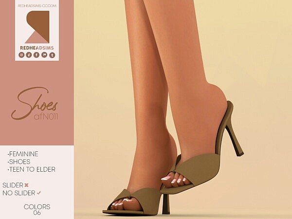AF Shoes N011 from Red Head Sims