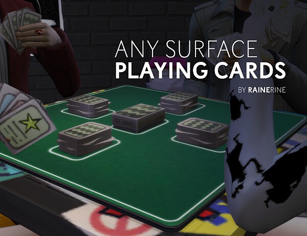 Any Surface Playing Cards by Rainerine from Mod The Sims