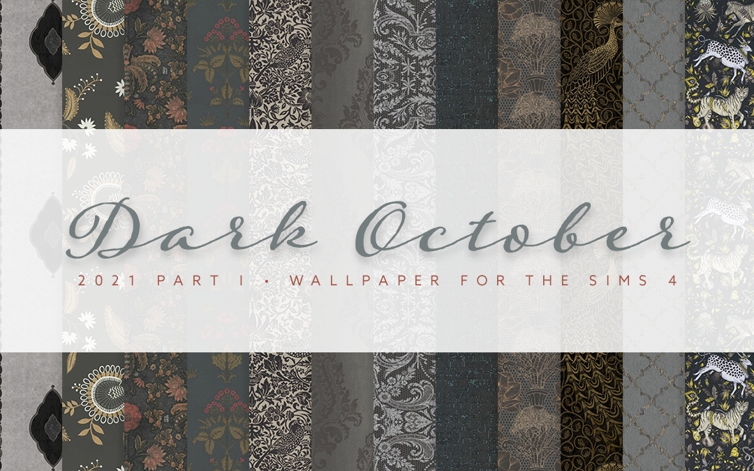 Dark October Wallpaper from Simplistic • Sims 4 Downloads