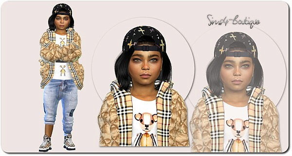 Designer Set for Child Boys and Girls from Sims4 boutique