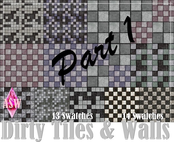 Dirty Tiles and Walls   Part 1 from Annett`s Sims 4 Welt