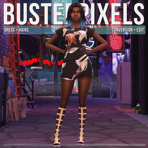 Dress and Hairs from Busted Pixels