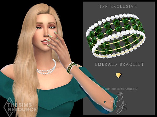 Emerald Bracelet by Glitterberryfly from TSR