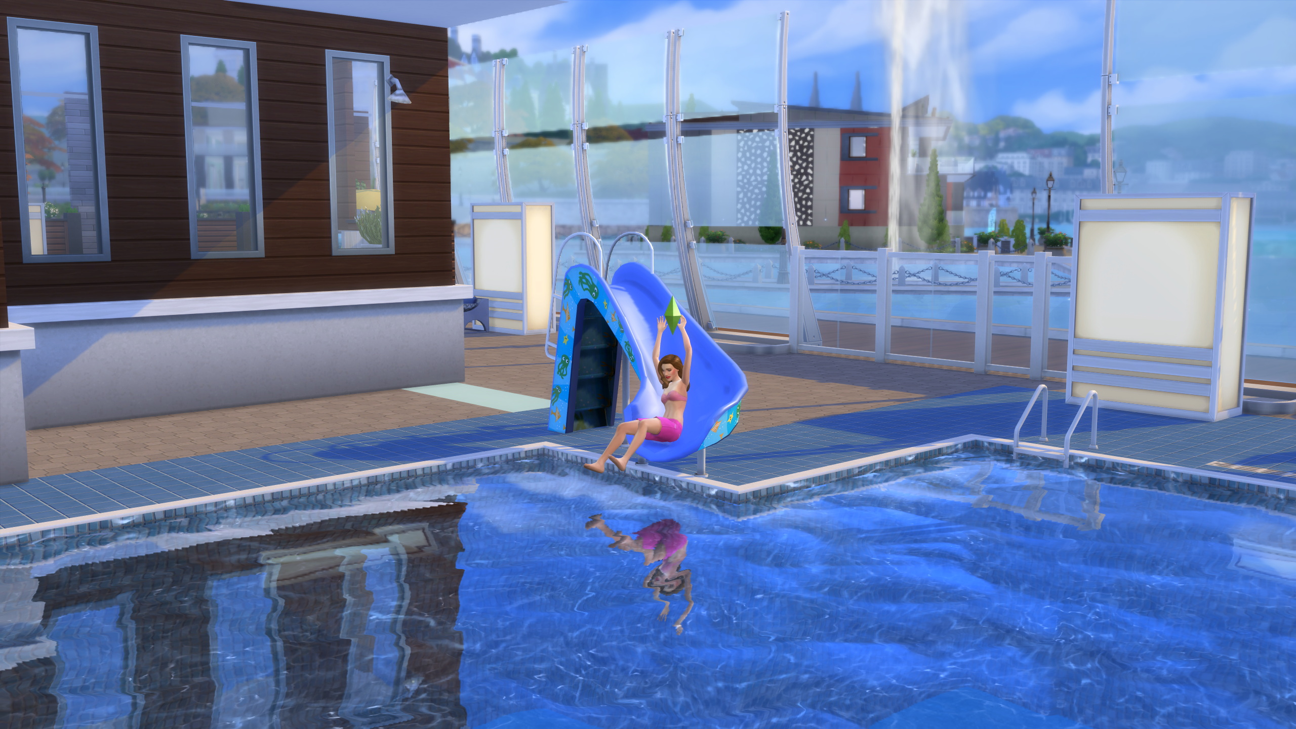 Functional Pool Slide Converted From Ts3 By Alexcroft From Mod The Sims • Sims 4 Downloads