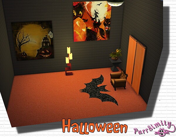 Halloween Curtain by PurrSimity from Mod The Sims