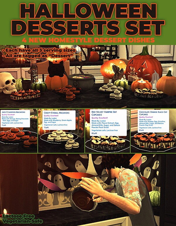 Halloween Desserts Set by  RobinKLocksley from Mod The Sims