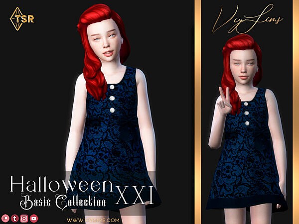 Halloween XXI  Kid Dress by Viy Sims from TSR