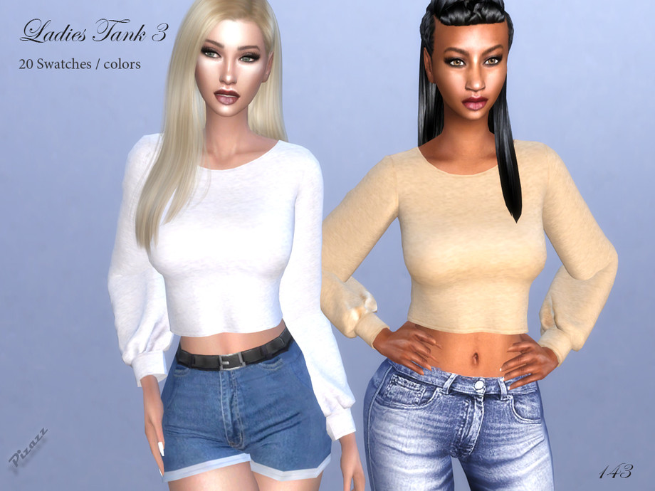 Ladies Tank 3 By Pizazz From Tsr • Sims 4 Downloads