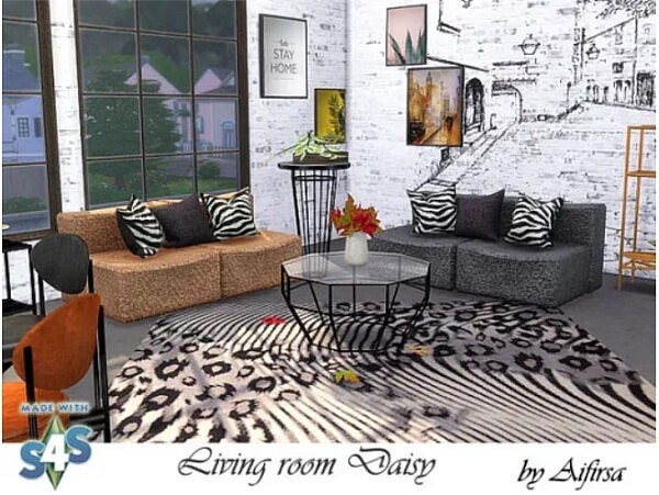 Living room Daisy from Aifirsa Sims