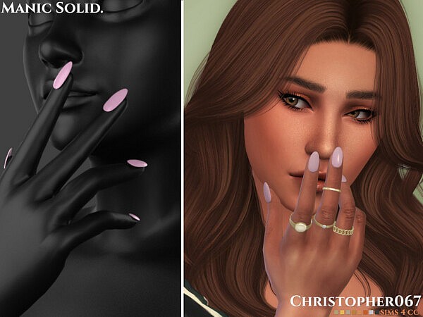 Manic Nails Solids by christopher067 from TSR