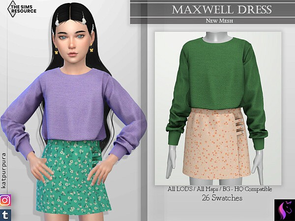 Maxwell Dress by KaTPurpura from TSR