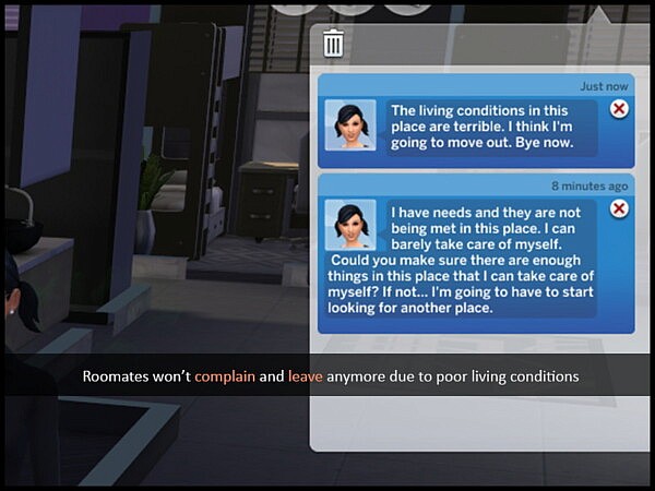 Roommate Satisfaction by Byt3s from Mod The Sims