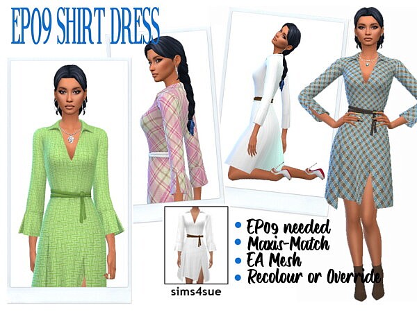Shirt Dress from Sims 4 Sue