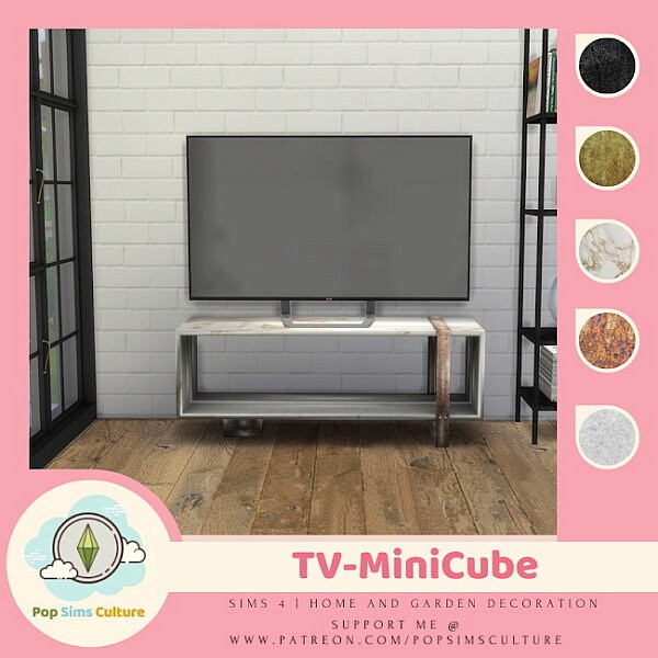 TV MiniCube Set from Pop Sims Culture
