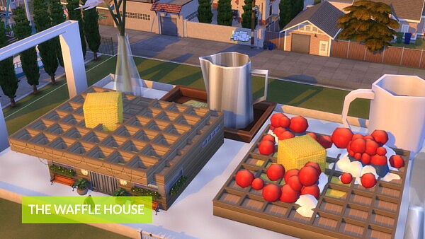 The Waffle House   NO CC by Simooligan from Mod The Sims