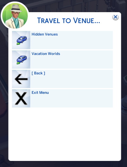 Travel To Venue Hidden and Vacation Destinations by TwelfthDoctor1 from Mod The Sims