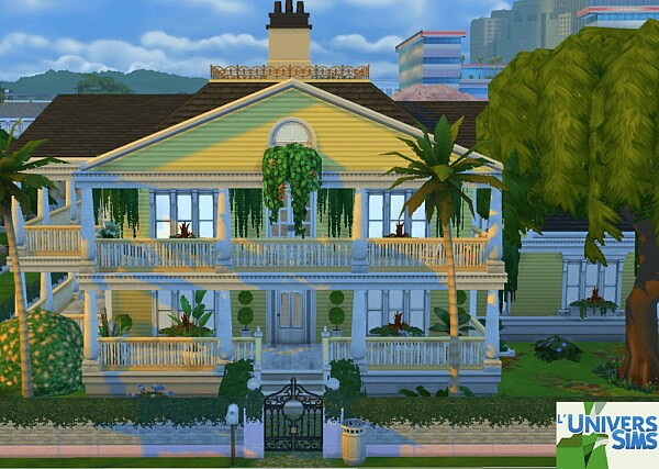 Yellow New Orleans House by anna501478 from Luniversims