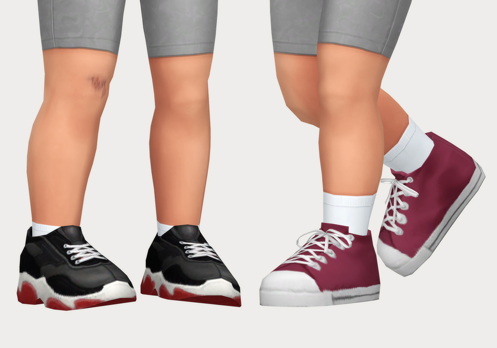 Triple platform sneakers and canvas hi-tops from Casteru