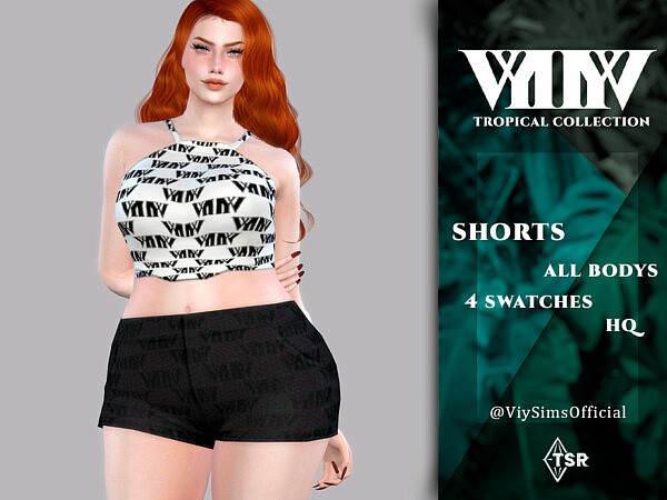 Shorts   Tropical Collection by Viy Sims from TSR