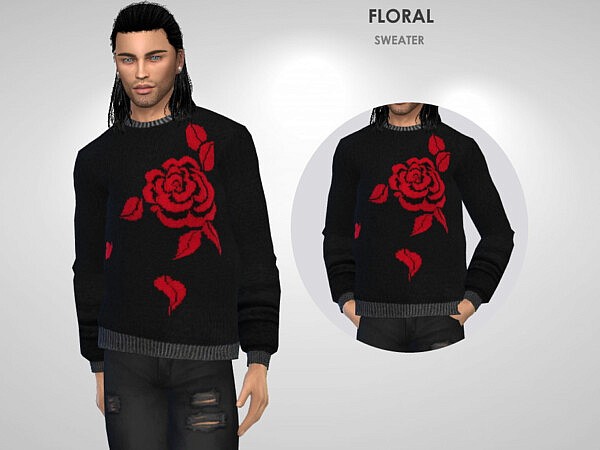 Floral Sweater by Puresim from TSR