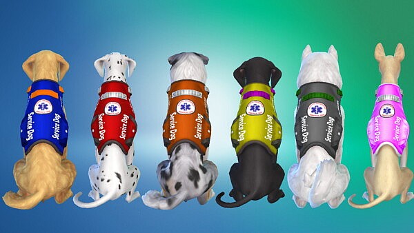 Service Dog Harnesses and Bandanas by Sturmfalke from Mod The Sims