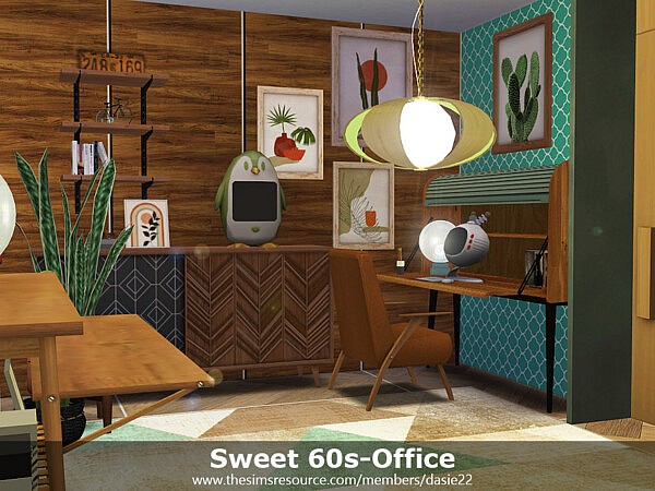 Sweet 60s Office by dasie2 from TSR