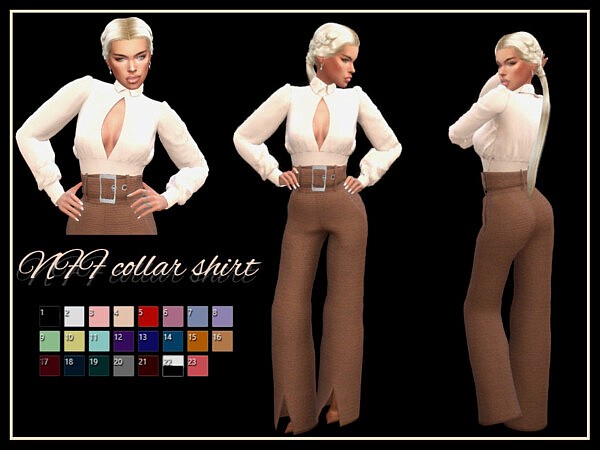 NFF collar shirt by Nadiafabulousflow from TSR