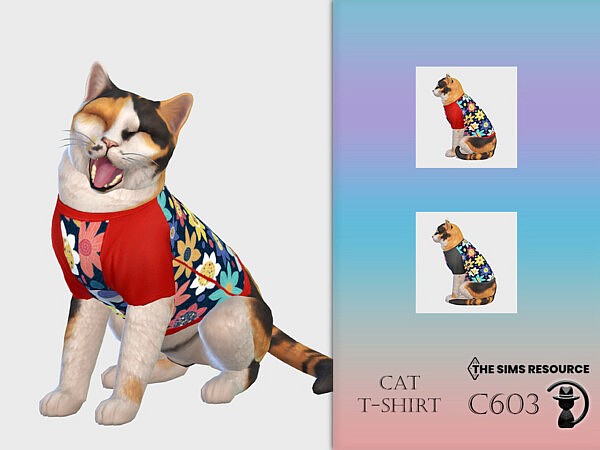 Cat T shirt C603 by turksimmer from TSR