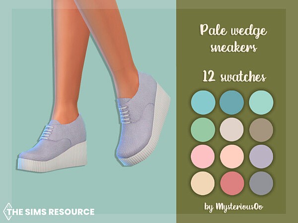 Pale wedge sneakers by MysteriousOo from TSR