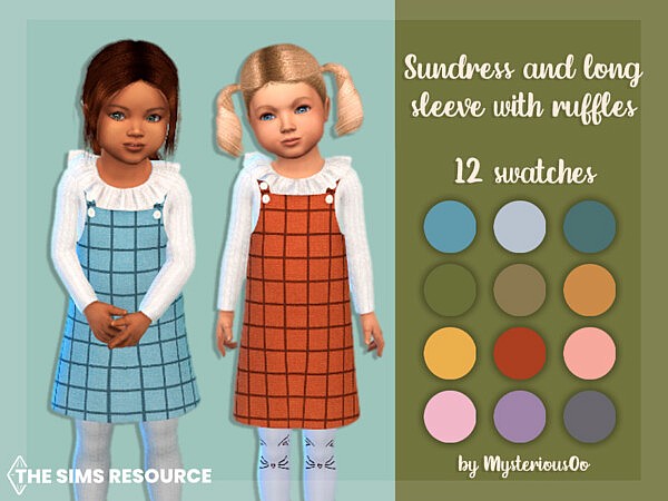 Sundress and long sleeve with ruffles by MysteriousOo from TSR