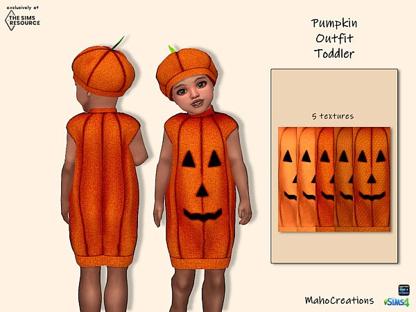Pumpkin Outfit Toddler by MahoCreations from TSR