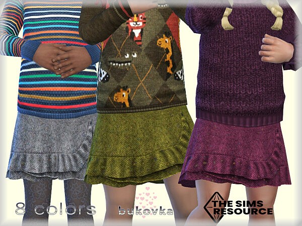 Skirt Tweed toddler by bukovka from TSR