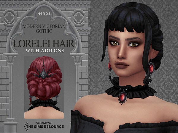 Modern Victorian Gothic   Lorelei Hair by Nords from TSR