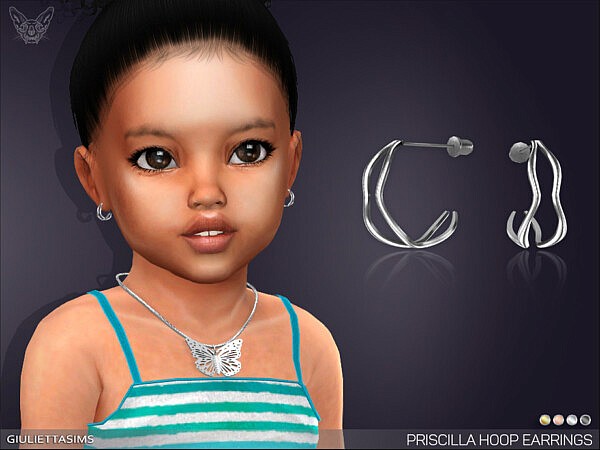 Priscilla Hoop Earrings For Toddlers by feyona from TSR