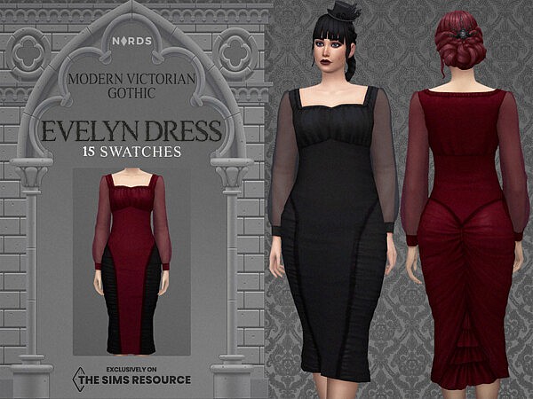 Modern Victorian Gothic   Evelyn Dress by Nords from TSR