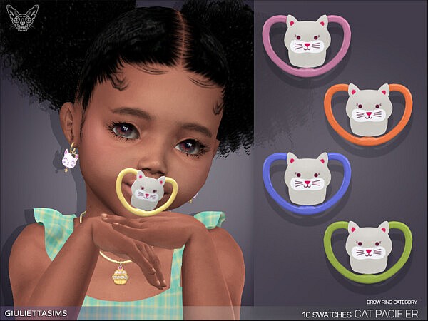 Cat Pacifier (brow ring category) by feyona from TSR