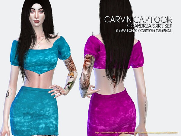 Andrea Skirt Set by carvin captoor from TSR