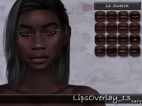 Lips Overlay 13 by tatygagg from TSR
