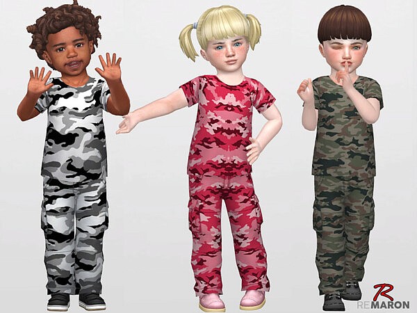 Camouflage Shirt for Toddler 01 by remaron from TSR
