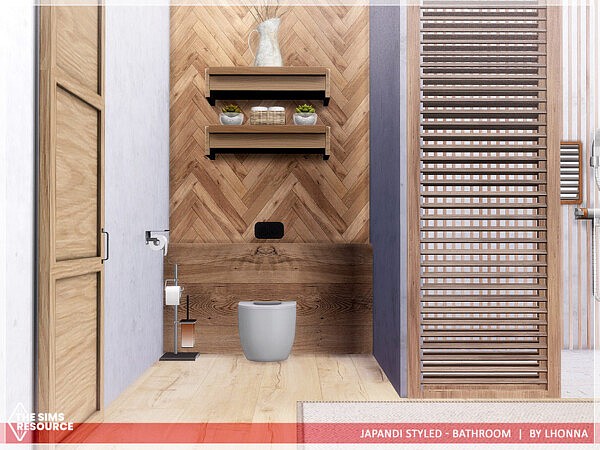 Japandi Styled   Bathroom  by Lhonna from TSR