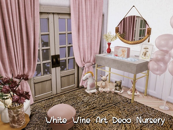 White Wine Art Deco Nursery by GenkaiHaretsu from TSR