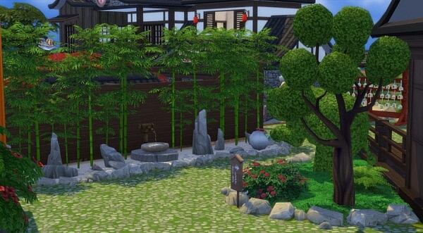 Zou onsen house from Sims Artists