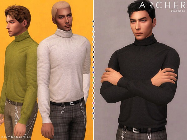 ARCHER sweater by Plumbobs n Fries from TSR