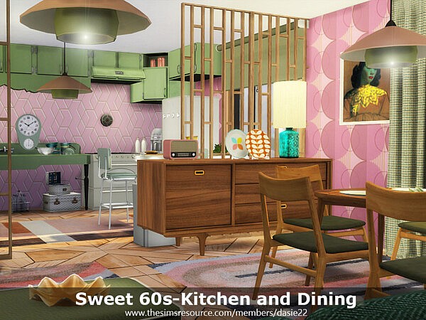 Sweet 60s Kitchen and Dining by dasie2 from TSR