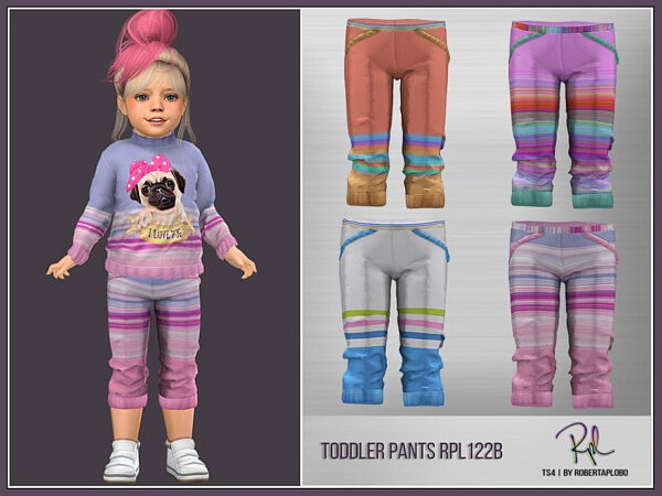 RPLts4 Toddler Pants RPL124B by RobertaPLobo from TSR